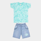 Boys Cotton Baba Suit, Light Blue, small image number null