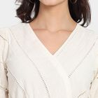 Ladies' 100% Cotton Dress, Off White, small image number null