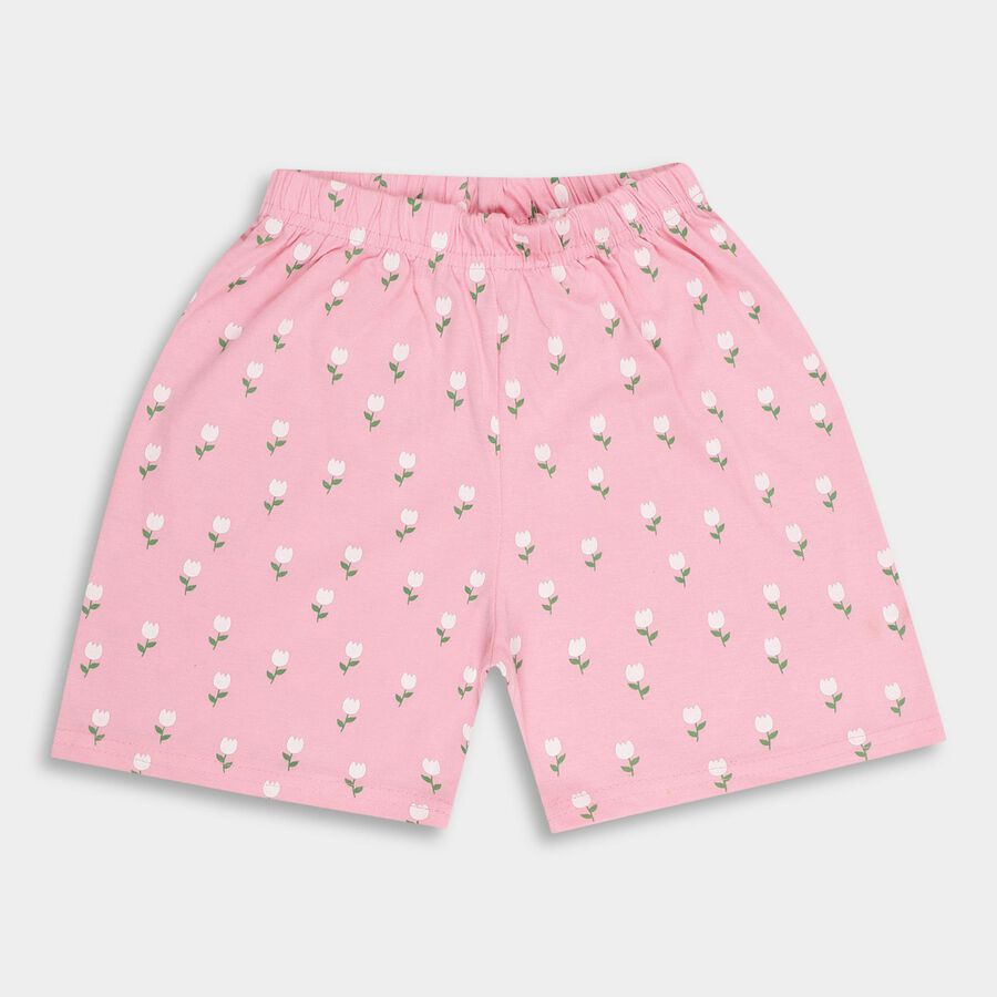 Girls' Shorts, हल्का गुलाबी, large