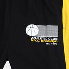 Boys' Jet Black Cotton Blend Athletic Pyjama, Black, small image number null