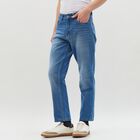 Men's 100% Cotton Jeans, मध्यम नीला, small image number null