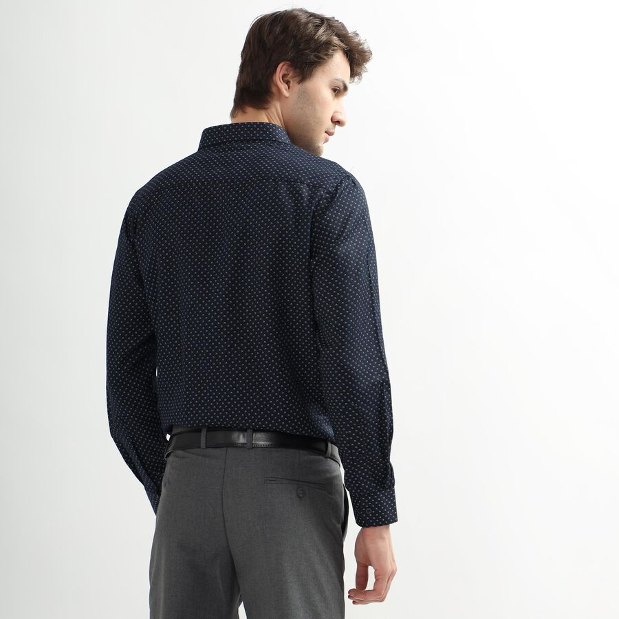Men's Formal Shirt, Navy Blue, large image number null