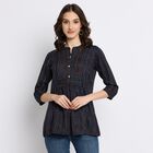 Ladies' Kurta, नेवी ब्लू, small image number null