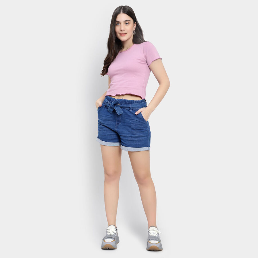 Solid Shorts, मध्यम नीला, large image number null