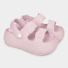 Women's Soft Pastel Pink Mule Slippers, Lilac, small