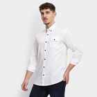 Men's 100% Cotton Casual Shirt , Off White, small image number null