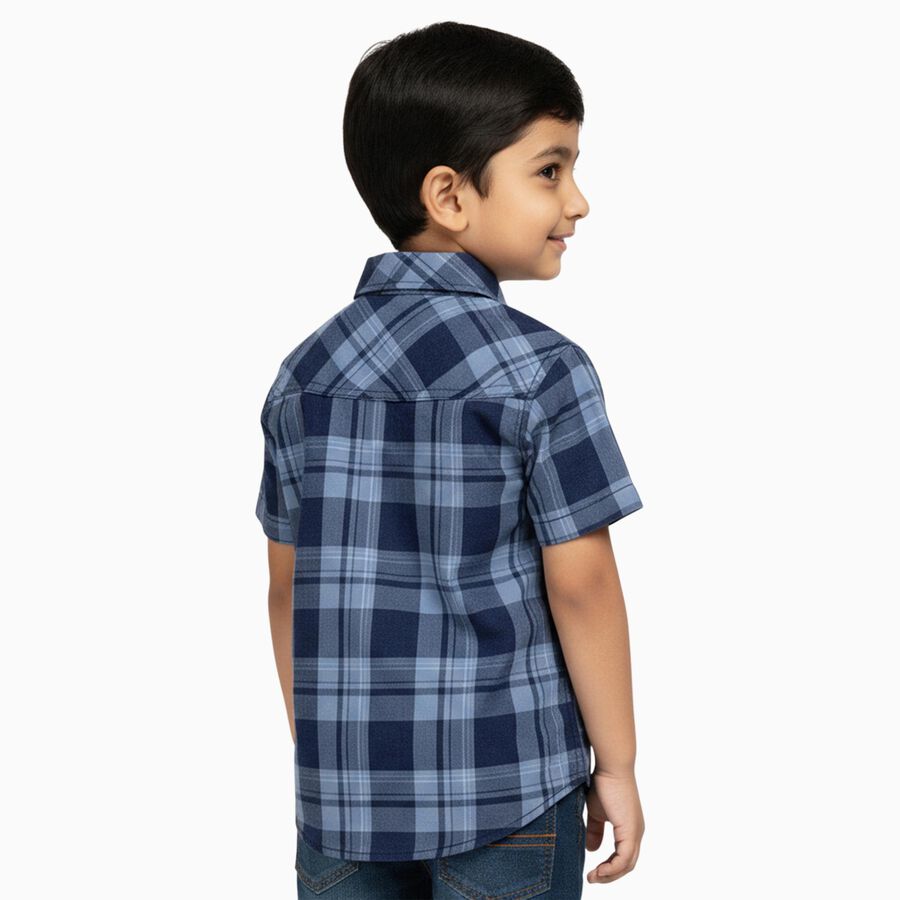 Boys' Casual Shirt, नेवी ब्लू, large image number null