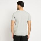 Men's Round Neck Half Sleeves T-Shirt , Melange Mid Grey, small image number null