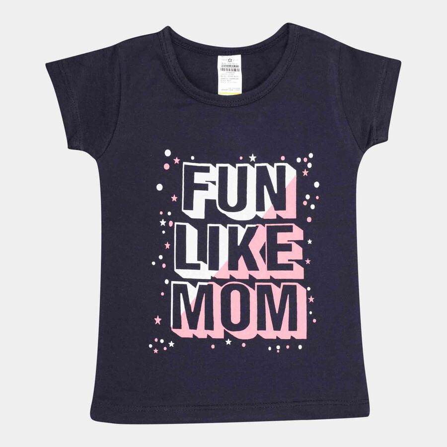 Printed T-Shirt, Navy Blue, large image number null