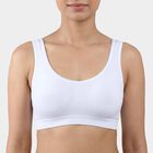 Women's White Wireless Seamless Everyday Bra, White, small