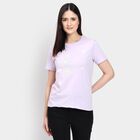 Ladies' Round Neck T-Shirt , लाइलेक, small