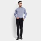 Men's 100% Cotton Formal Shirt, मध्यम नीला, small image number null