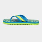 Kids Blue Buckle Strap Flip-Flop Slippers, टील ब्लू, small