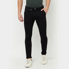 Solid Cross Pocket Trousers, Black, small image number null