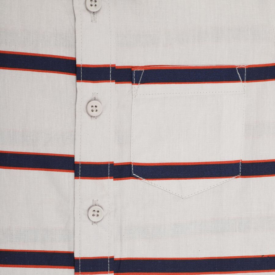 Boys' 100% Cotton Casual Shirt, सफ़ेद, large image number null
