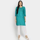 Ladies' Kurta, गहरा हरा, small image number null