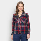 Checks Shirt, Navy Blue, small image number null