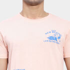 Round Neck T-Shirt, Peach, small image number null