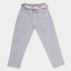 Girls' Light Grey Regular Fit Embroidered Jeans, Light Grey, small image number null
