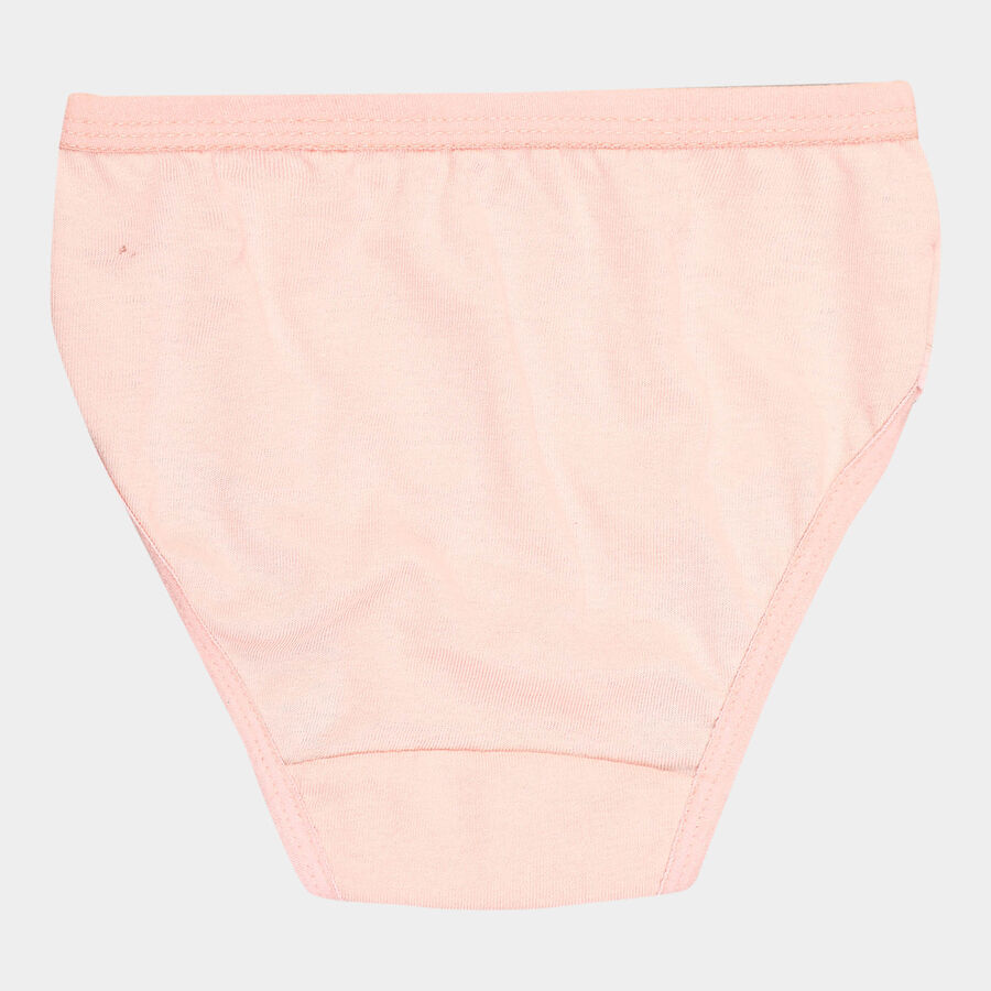 Girls Cotton Solid Panty, Pink, large image number null