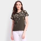 Ladies' Round Neck T-Shirt, Olive, small image number null