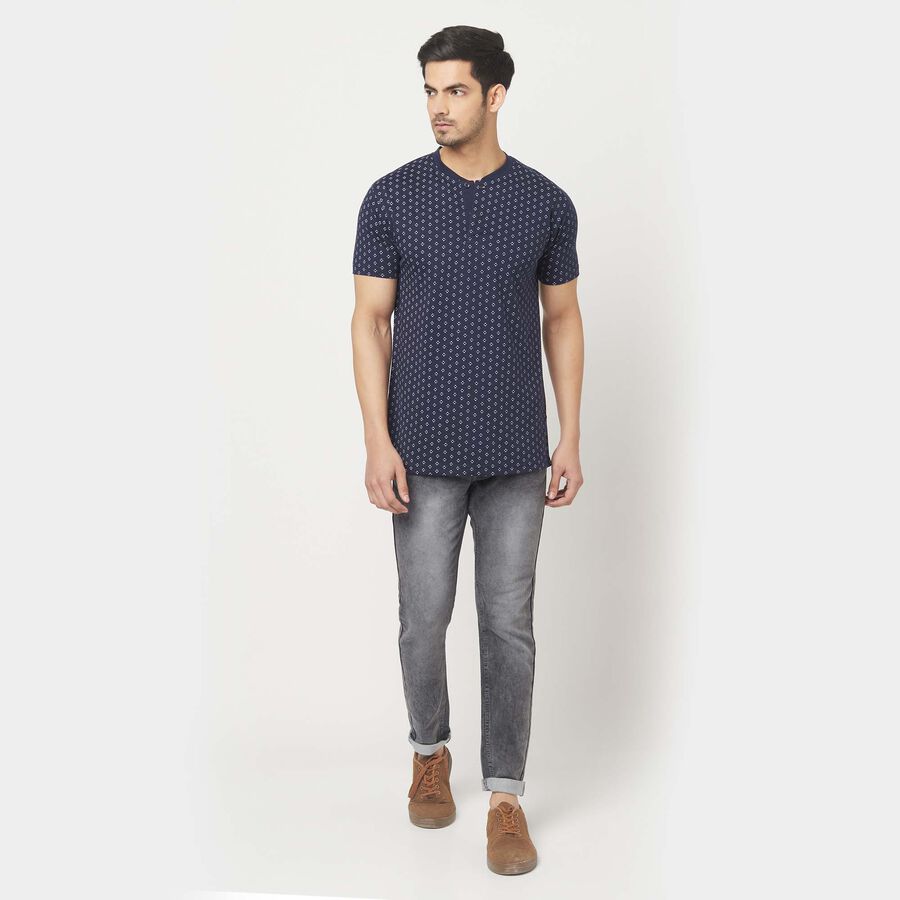 हेनले टी-शर्ट, नेवी ब्लू, large image number null