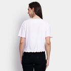 Ladies' 100% Cotton Crop  Top, Off White, small image number null