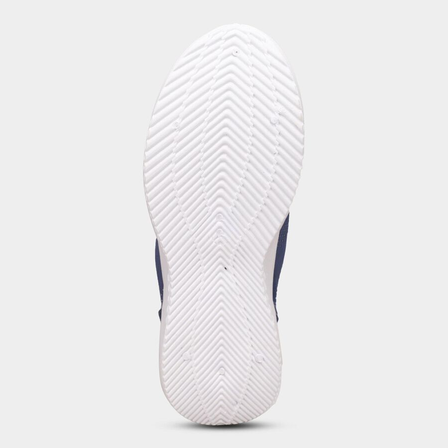 Women's Steel Blue Slip-On Casual Sneakers, Blue, large image number null