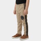 Boys' Beige Cotton Blend Pyjama, Beige, small