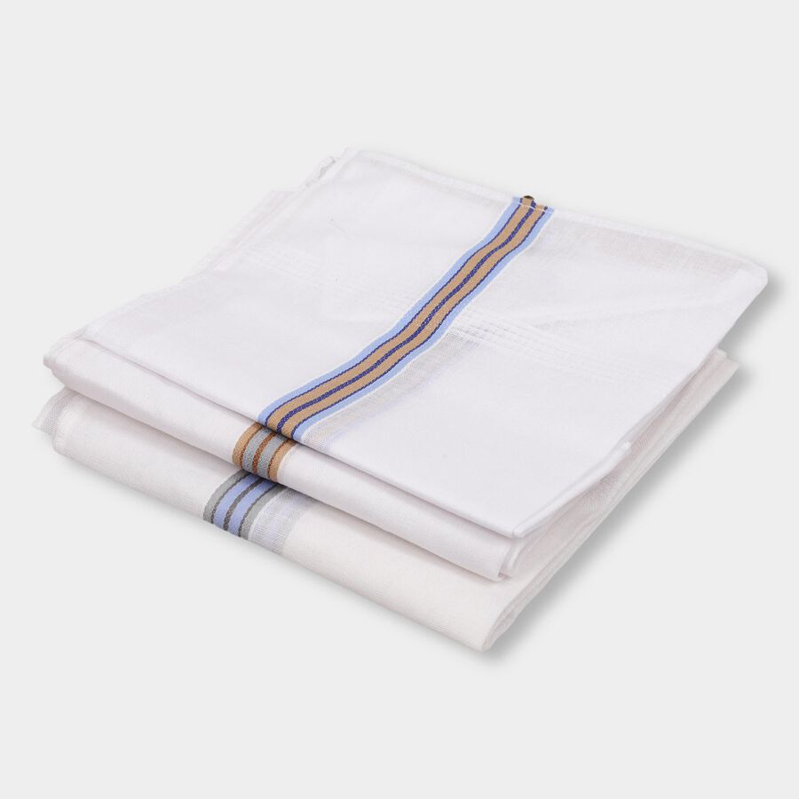 Men's Hanky, White, large