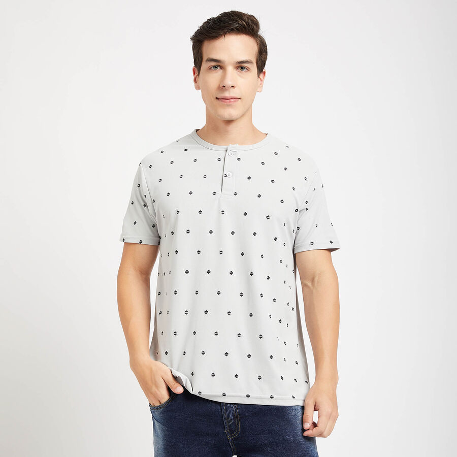 Henley T-Shirt, Light Grey, large image number null