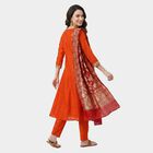 Women's Rust Embroidered Ethnic Set, Rust, small