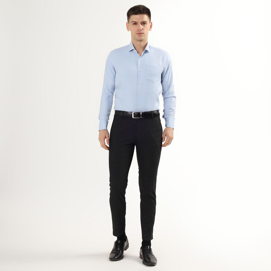 Men's Cut Away Collar Formal Shirt , Light Blue, large image number null
