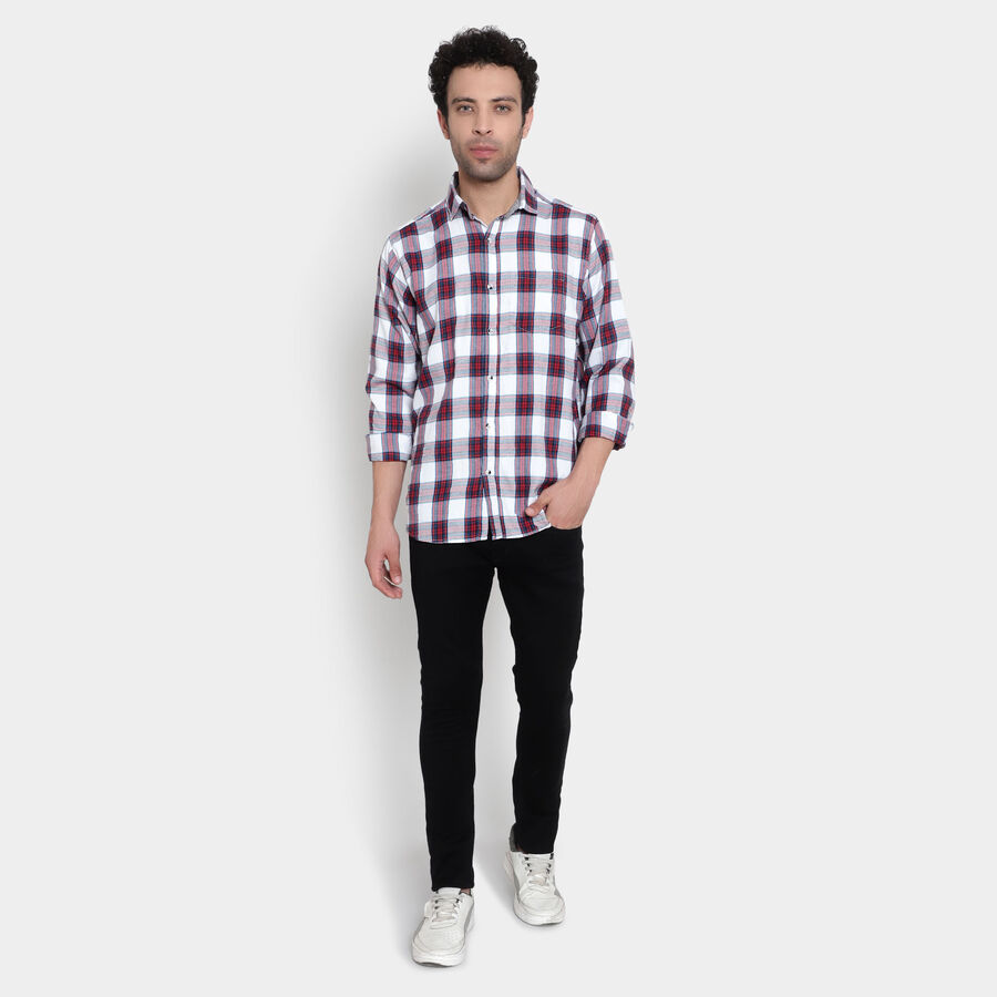 Checks Casual Shirt, Red, large image number null