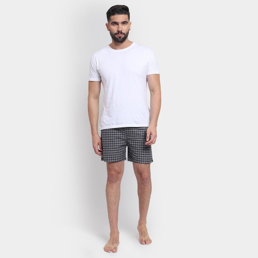 Men's 100% Cotton Boxers , काला, large image number null