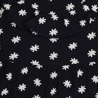 Infants' Black Daisy Print Ruffled Long Sleeve Frock, नेवी ब्लू, small image number null