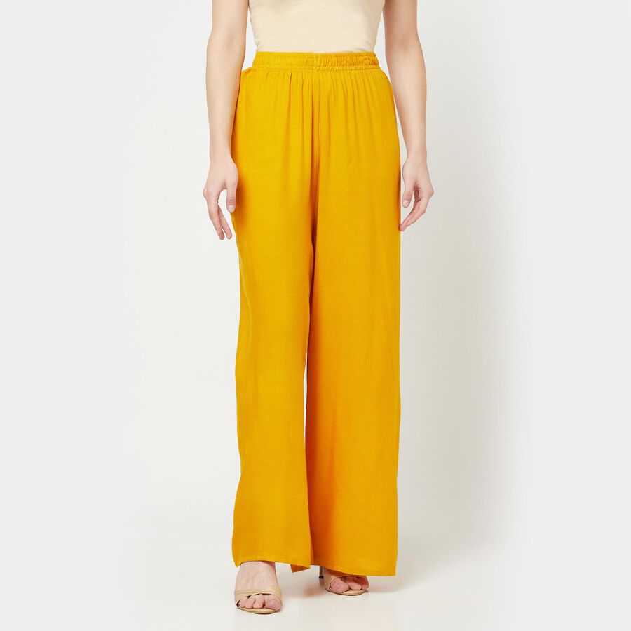 Solid Palazzo, Mustard, large image number null