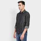 Men's 100% Cotton Casual Shirt, Black, small image number null