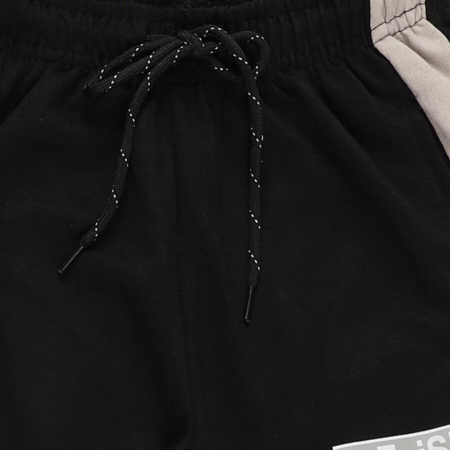 Boys' Winter Pyjama, काला, large image number null