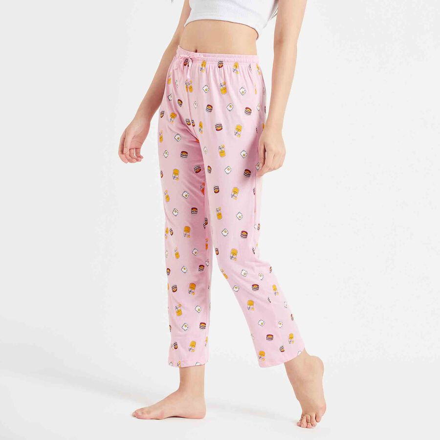 Printed Pyjama, Pink, large image number null