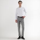 Men's Slim Fit Formal Trousers, हल्का ग्रे, small image number null