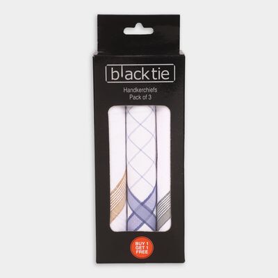 Men's Bright White Classic Handkerchief Pack