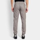 Men's 100% Cotton Slim Fit Casual Trousers, हल्का ग्रे, small image number null