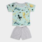 Infant Boys' 100% Cotton Baba Suit , हल्का हरा, small image number null