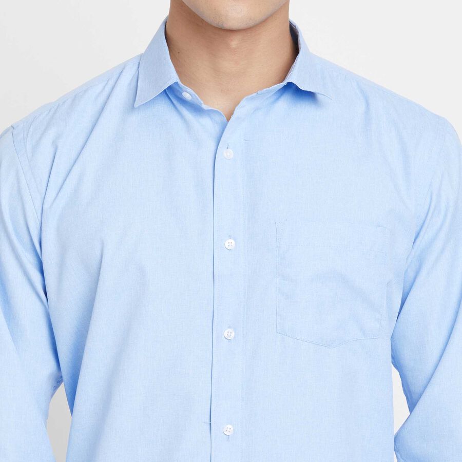 Solid Formal Shirt, Light Blue, large image number null