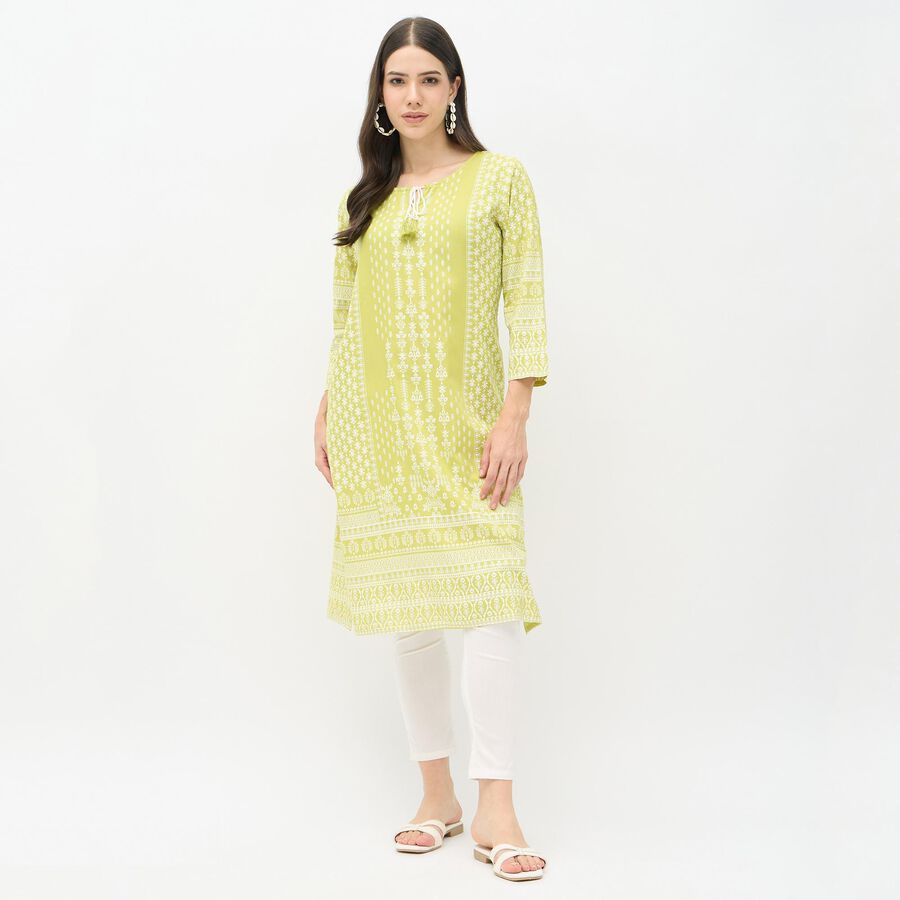 Ladies' Kurta, Light Green, large image number null