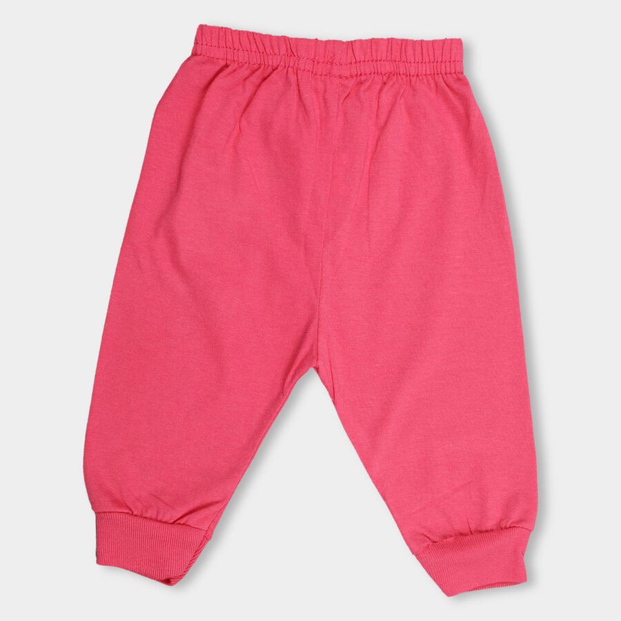 Infants' Bright Pink Jogger Fit Elasticated Pyjama, Pink, large image number null