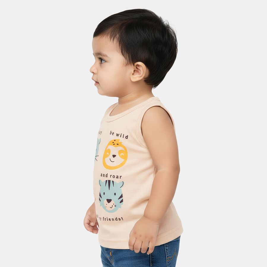 Infants' Vest, Beige, large