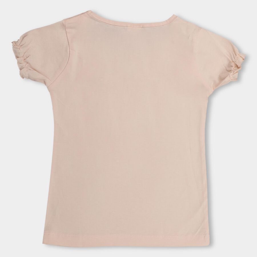 Girls' 100% Cotton T-Shirt , Light Pink, large image number null