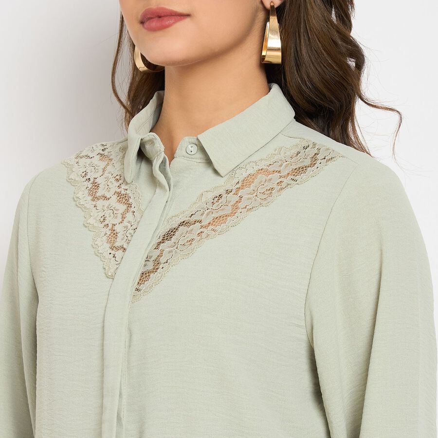 Ladies' Shirt, हल्का हरा, large image number null